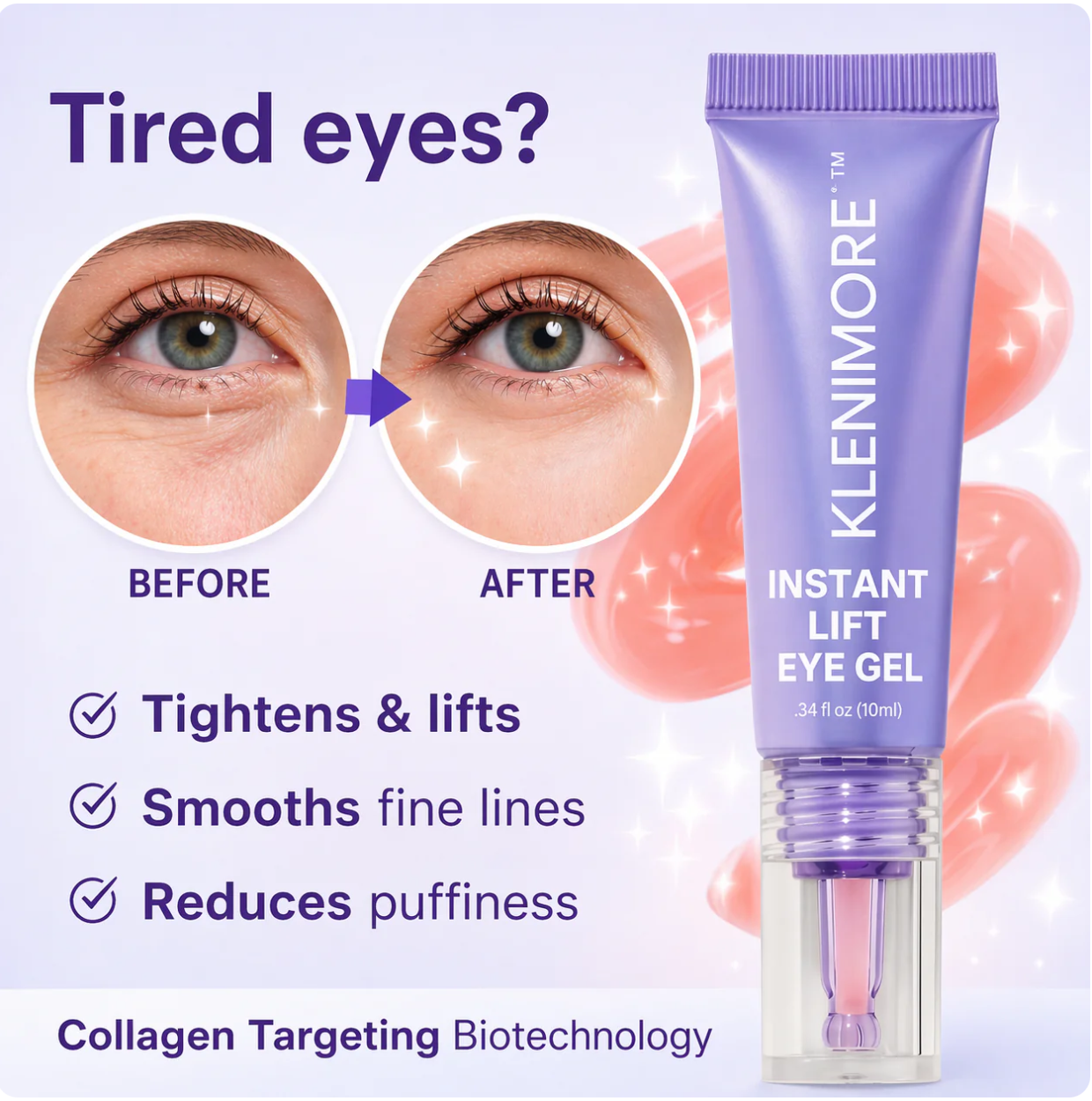 Final 3 Hours:60%OFF🔥 Instant Lift Eye Gel For Puffiness, Bags And Dark Circles